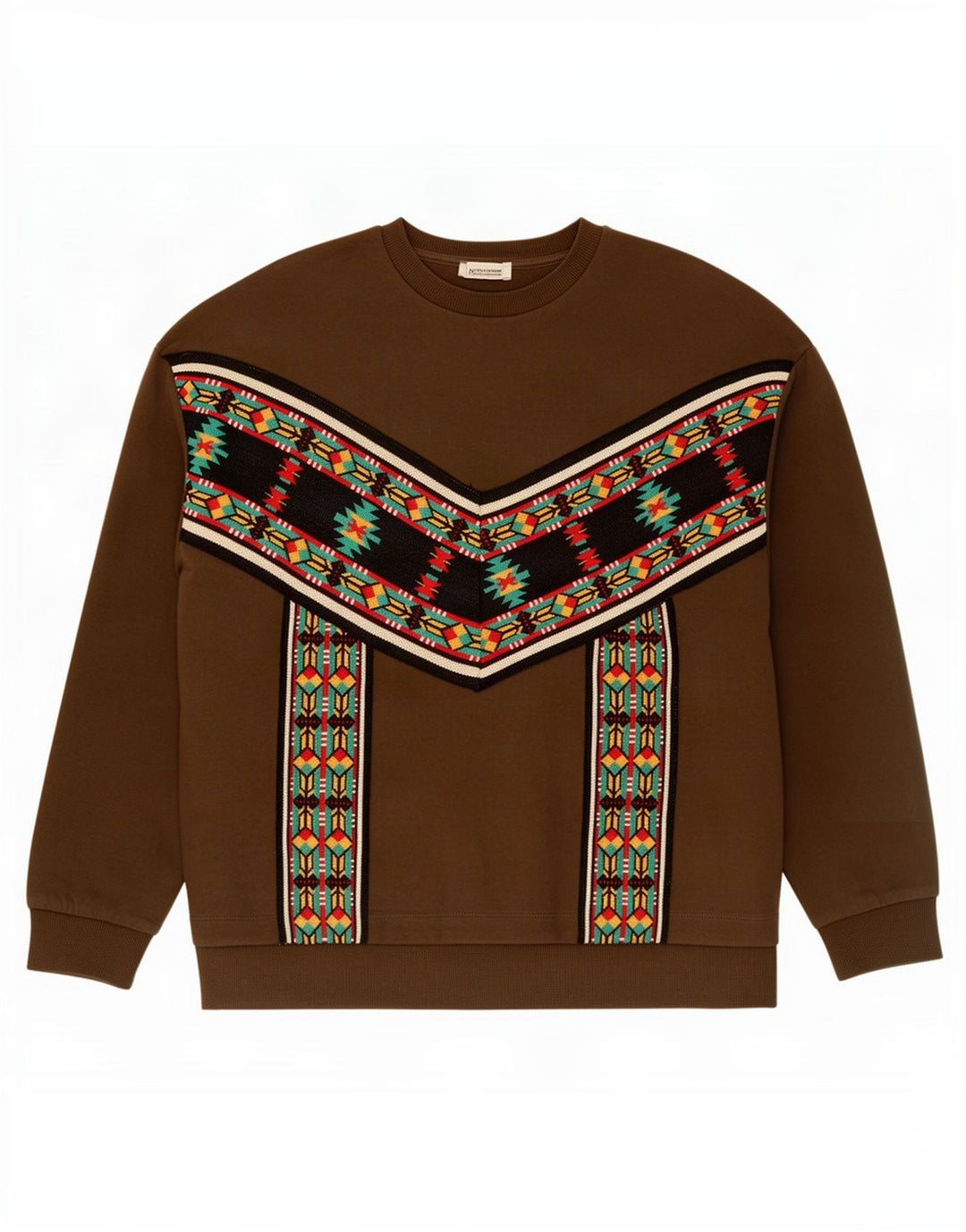 Zara Damen-Sweatshirt in Übergröße, Gr. 10, Größe S, Khaki, geometrisch