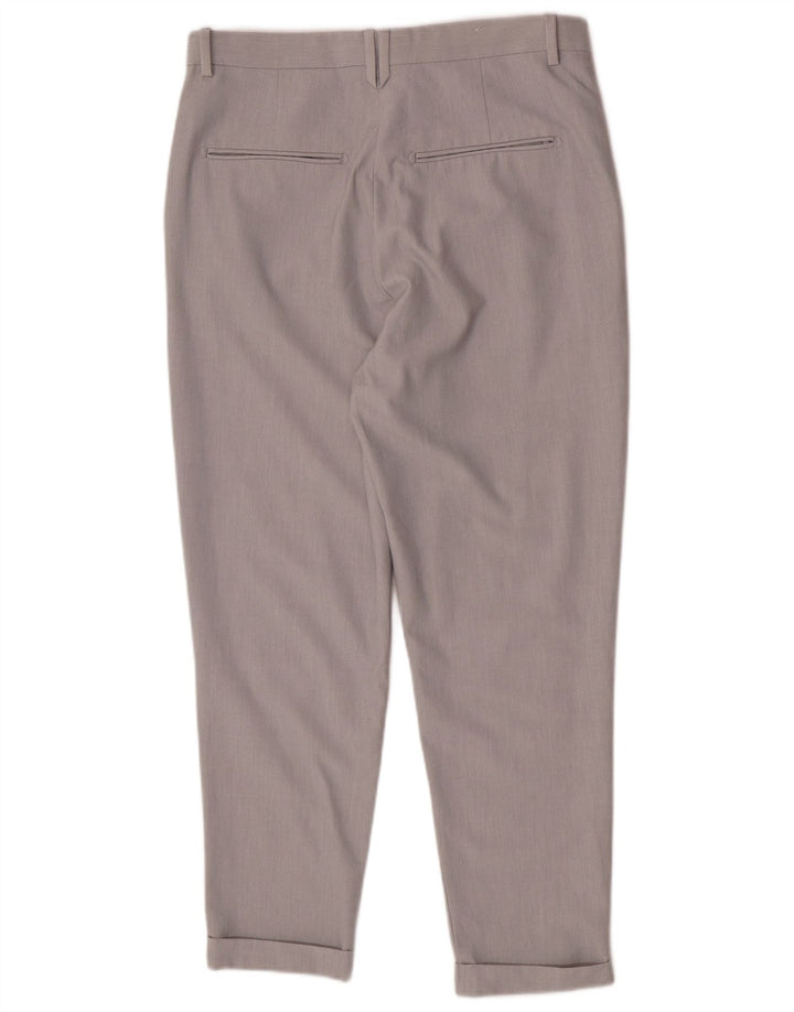 Zara Herren Tapered Regular Chino Hose EU 40 Medium W31 L25 Grau