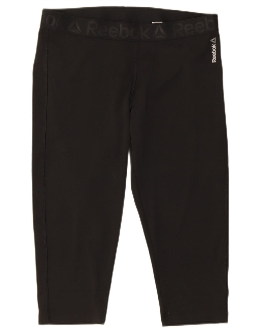 Reebok Damen Capri-Leggings UK 16/18 Large Schwarz Polyester