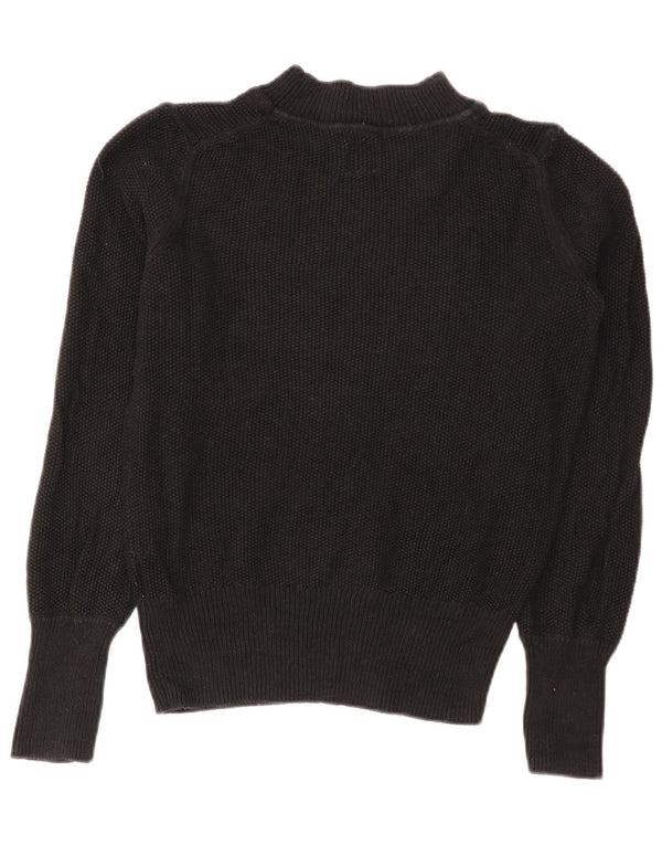 Gap Rollkragenpullover für Damen, UK 14, mittelschwarz, Baumwolle