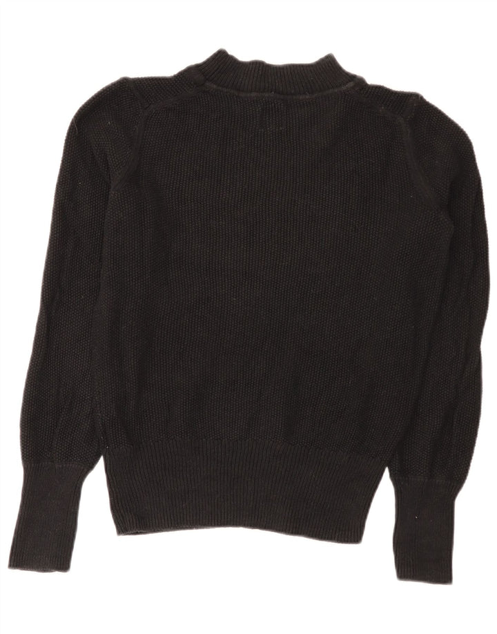 Gap Rollkragenpullover für Damen, UK 14, mittelschwarz, Baumwolle