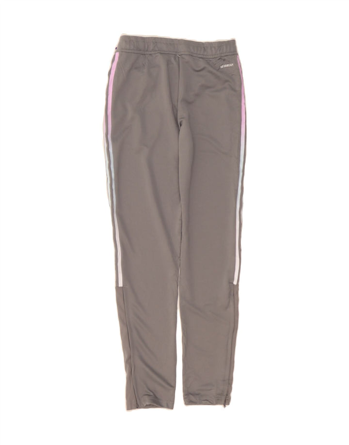 ADIDAS Boys Aeroready Tracksuit Trousers 13-14 Years  Grey Polyester Vintage Adidas and Second-Hand Adidas from Messina Hembry 