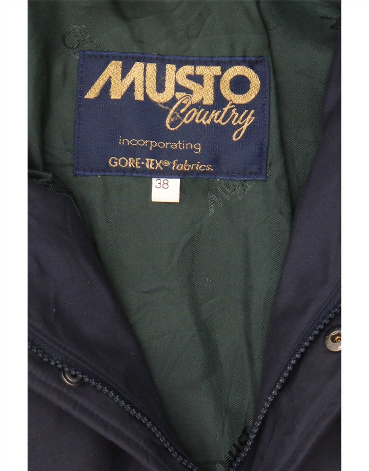 Musto Herren Parka Jacke UK 38 Medium Marineblau Polyester