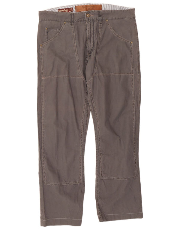 Marlboro Classics Gerade Freizeithose für Herren, W36, L30, Grau, Baumwolle