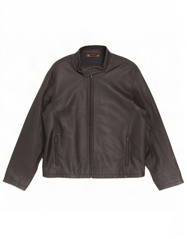 Vintage Herren Lederjacke UK 44 2XL Schwarz