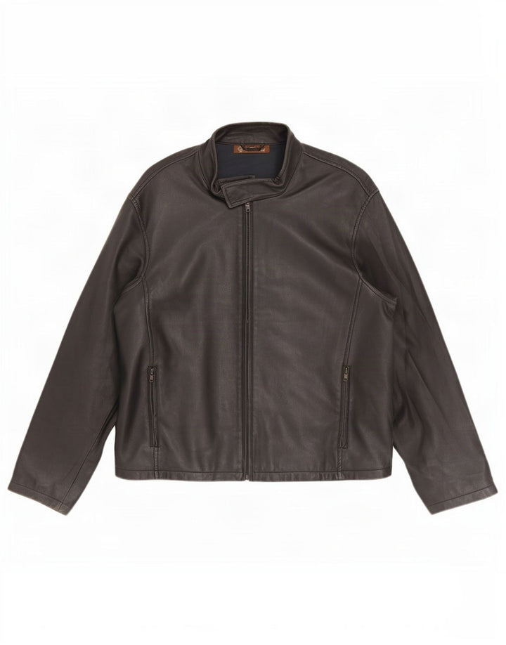 Vintage Herren Lederjacke UK 44 2XL Schwarz