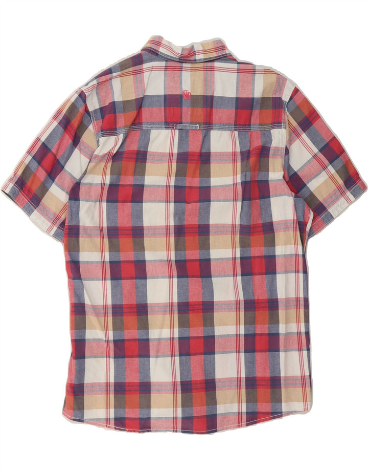 FAT FACE Mens Classic Fit Short Sleeve Shirt Medium Multicoloured Check Vintage Fat Face and Second-Hand Fat Face from Messina Hembry 