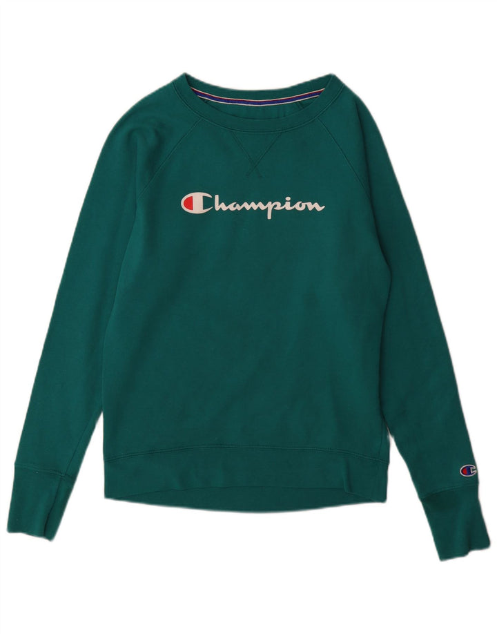 Champion Herren-Sweatshirt mit Grafik, Größe S, Grün, Polyester