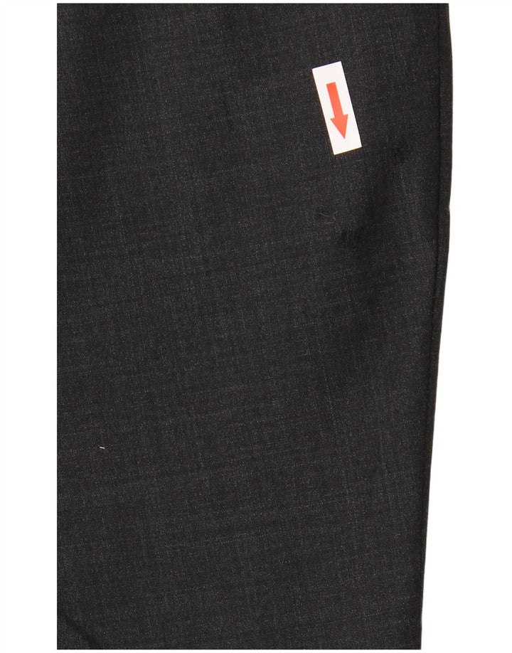 Marks & Spencer Herren-Anzughose mit maßgeschneiderter Passform, schmal, W40, L33, graue Wolle