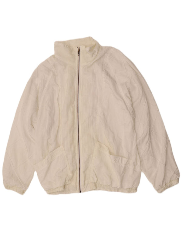 Active Herren Bomberjacke UK 44 2XL Weiß Polyamid