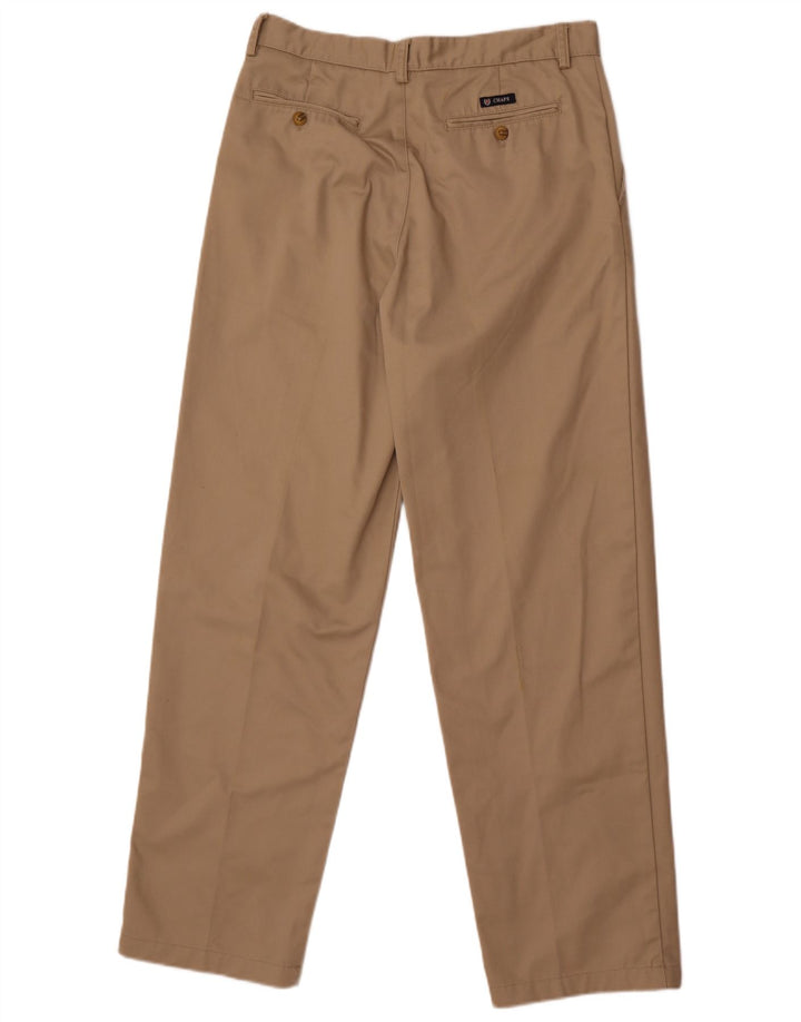 Chaps Herren gerade Chinohose W32 L32 Beige Baumwolle