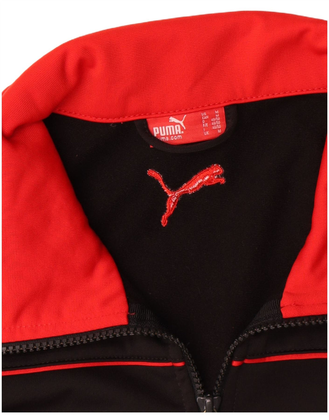 Puma Herren-Trainingsanzugoberteil mit Grafik, Mittelschwarzes Polyester