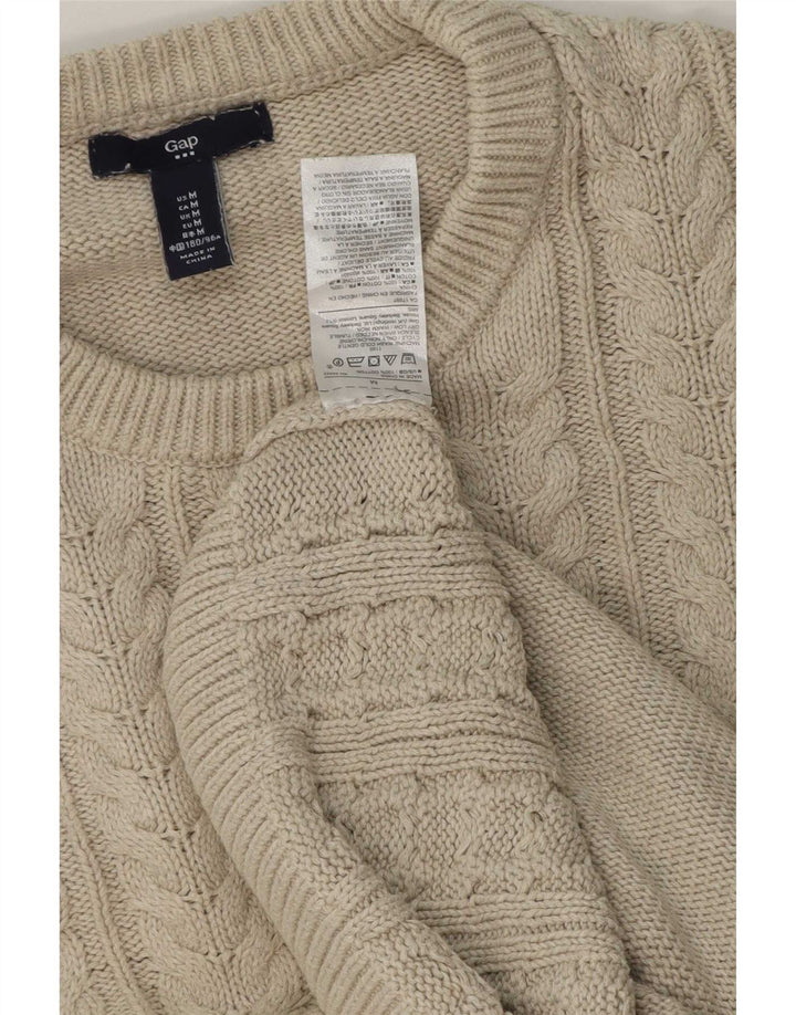Gap Herren-Pullover mit Rundhalsausschnitt, mittelbeige Baumwolle