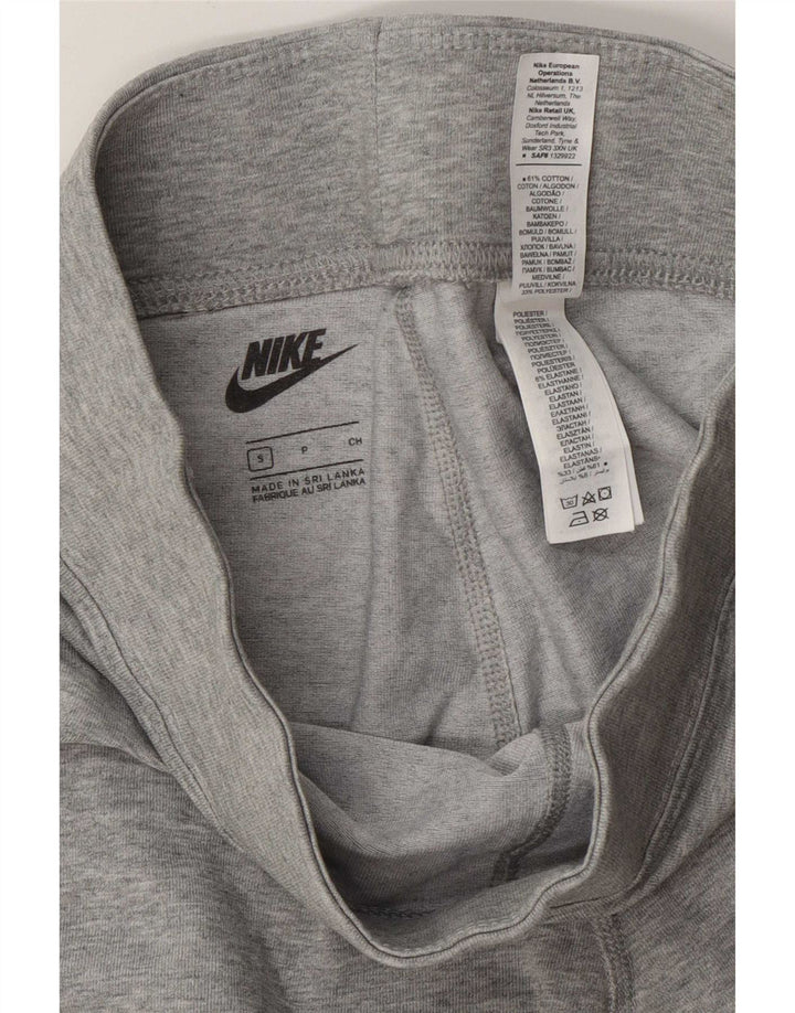Nike Womens Graphic Leggings UK 10 Small Graue Baumwolle