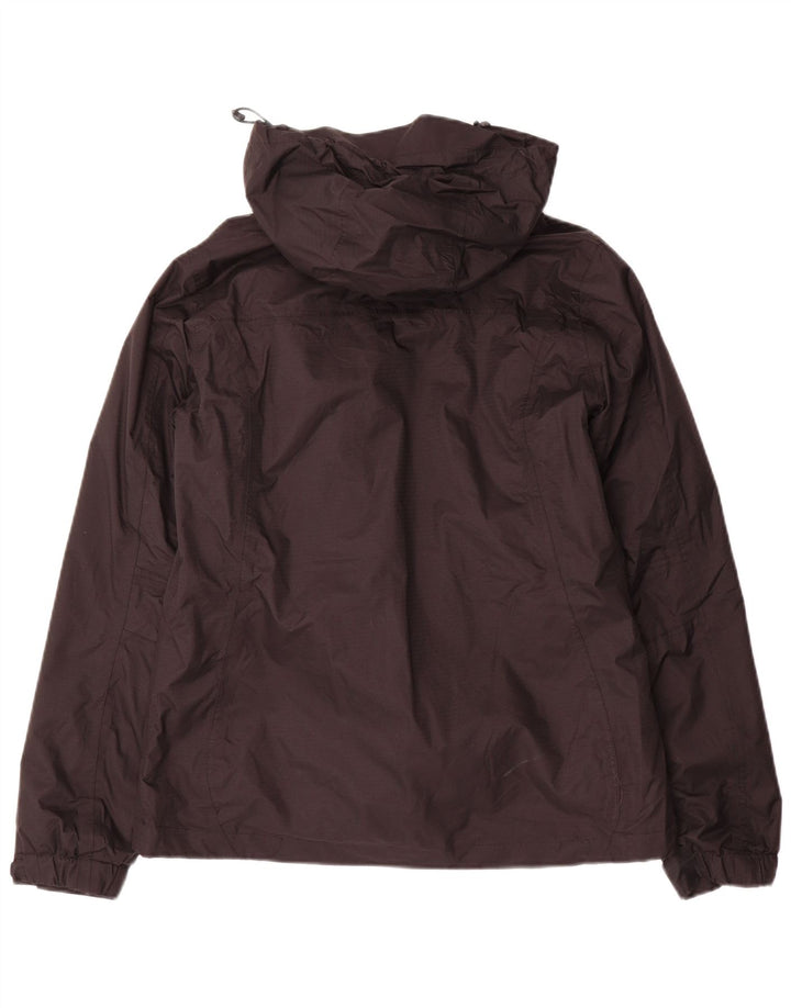 Mountain Warehouse Damen-Regenjacke mit Kapuze, UK 10, Größe S, schwarzes Nylon