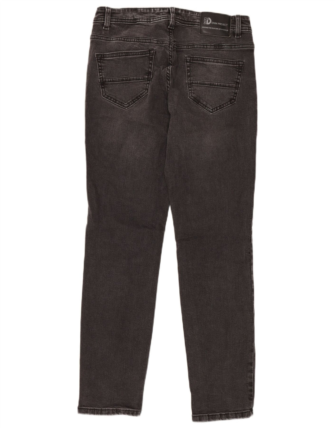 DACK'S Herren Slim Jeans IT 46 Small W32 L32 Schwarze Baumwolle