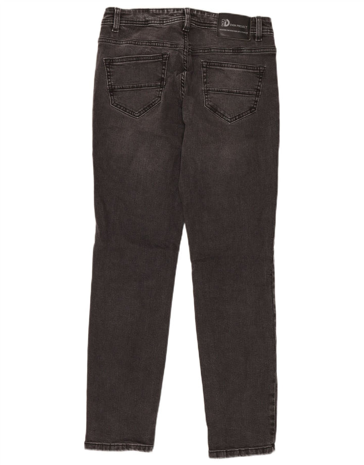 DACK'S Herren Slim Jeans IT 46 Small W32 L32 Schwarze Baumwolle