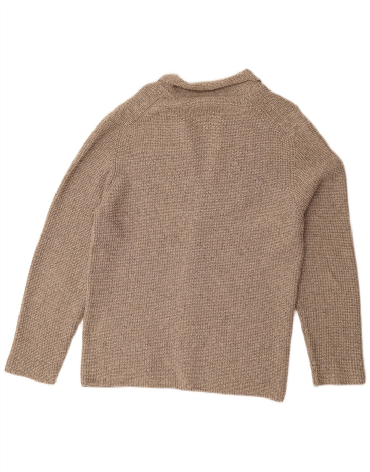 Massimo Dutti Herren-Cardigan-Pullover, groß, Grau