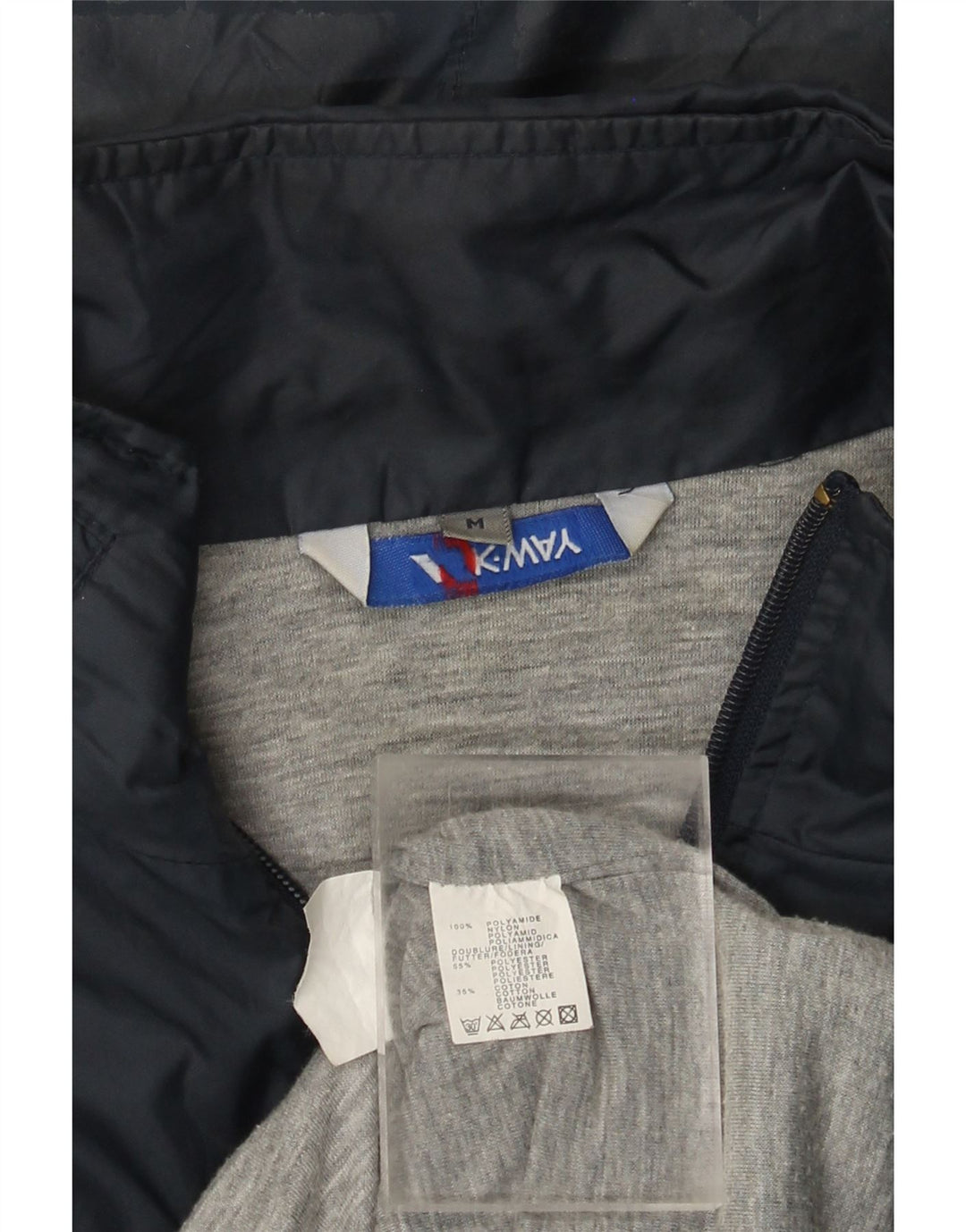 K-WAY Herren-Regenjacke mit Kapuze, UK 38, mittelmarineblau, Polyamid