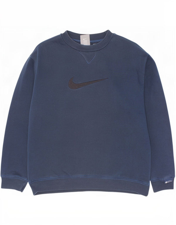 Nike Jungen-Sweatshirt mit Grafik, 10–11 Jahre, mittleres Marineblau
