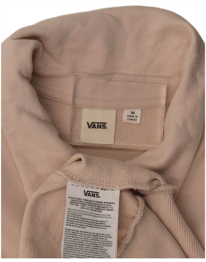 Vans Herren-Sweatshirt mit Rollkragen, Mittelrosa, Baumwolle