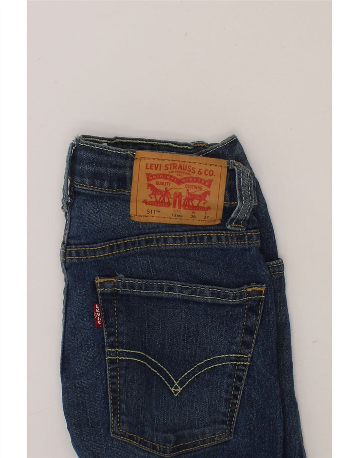 LEVI'S Boys 511 Slim Jeans 11-12 Years W26 L27 Blue Cotton Vintage Levi's and Second-Hand Levi's from Messina Hembry 