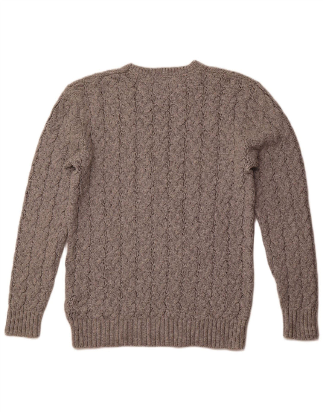 TOMMY HILFIGER Herren-Pullover mit normaler Passform, Rundhalsausschnitt, Größe S, graue Baumwolle