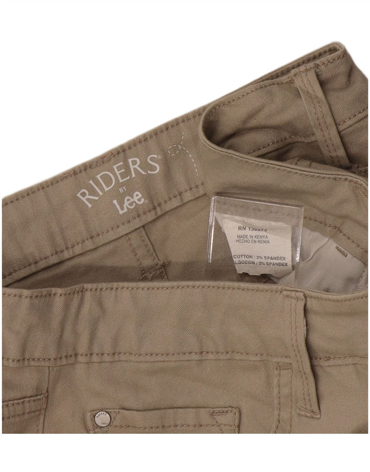 Lee Damen Riders Mid Rise Casual Shorts W30 Mittelbeige Baumwolle