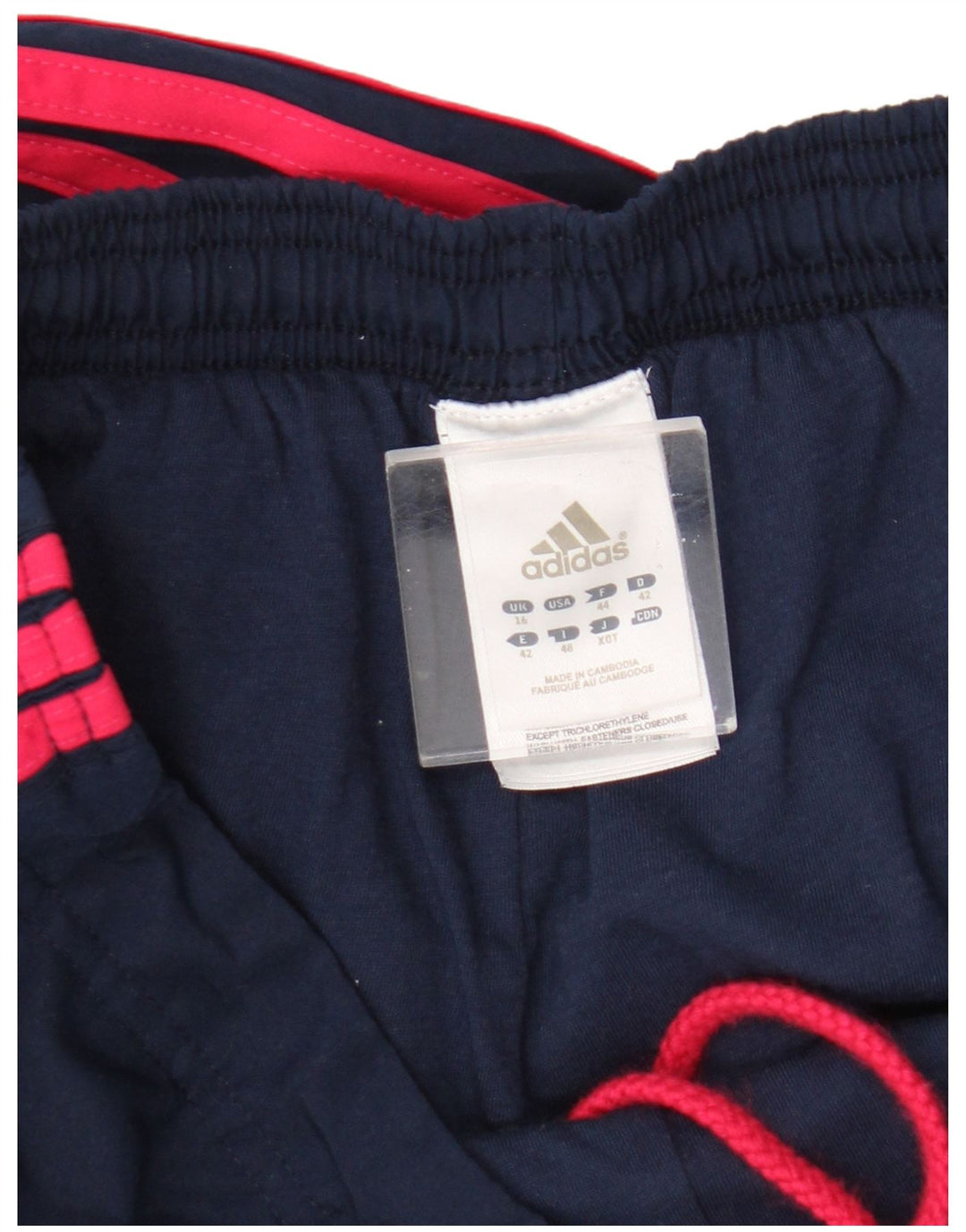 Adidas Damen Trainingshose Jogger UK 16 Large Marineblau Polyester