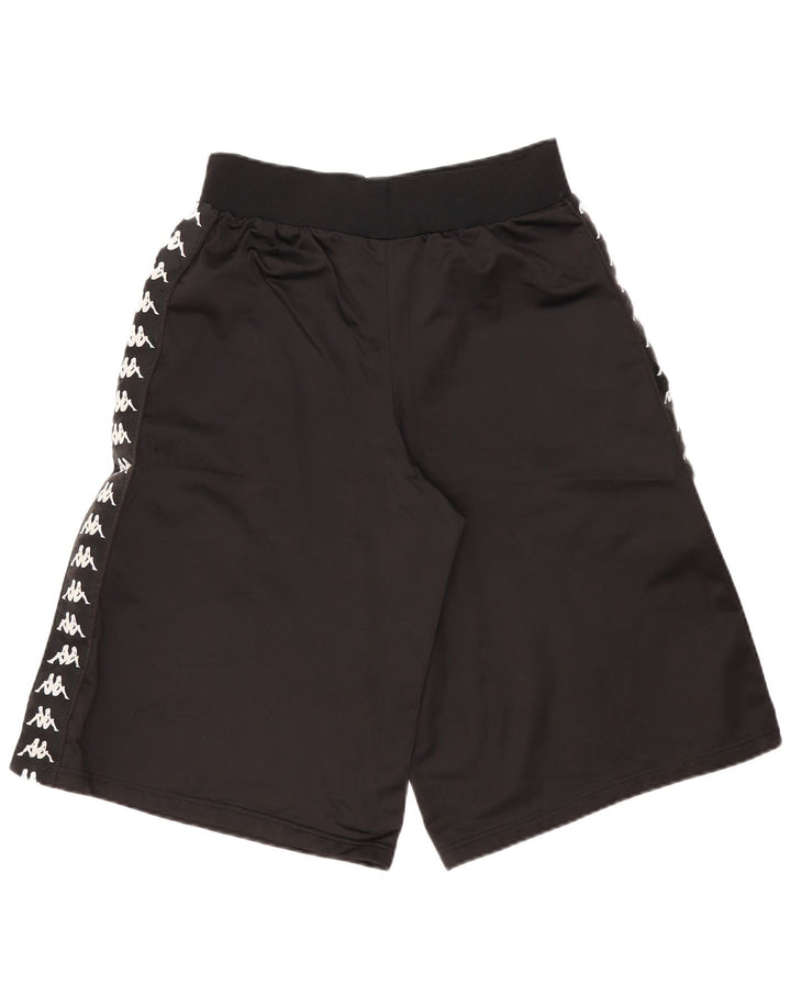 Kappa Herren Graphic Sport Shorts Small Schwarz