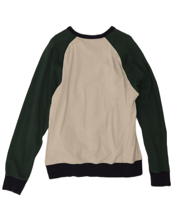 J. Crew Herren-Sweatshirt, Pullover, XL, mehrfarbig, Colourblock-Baumwolle