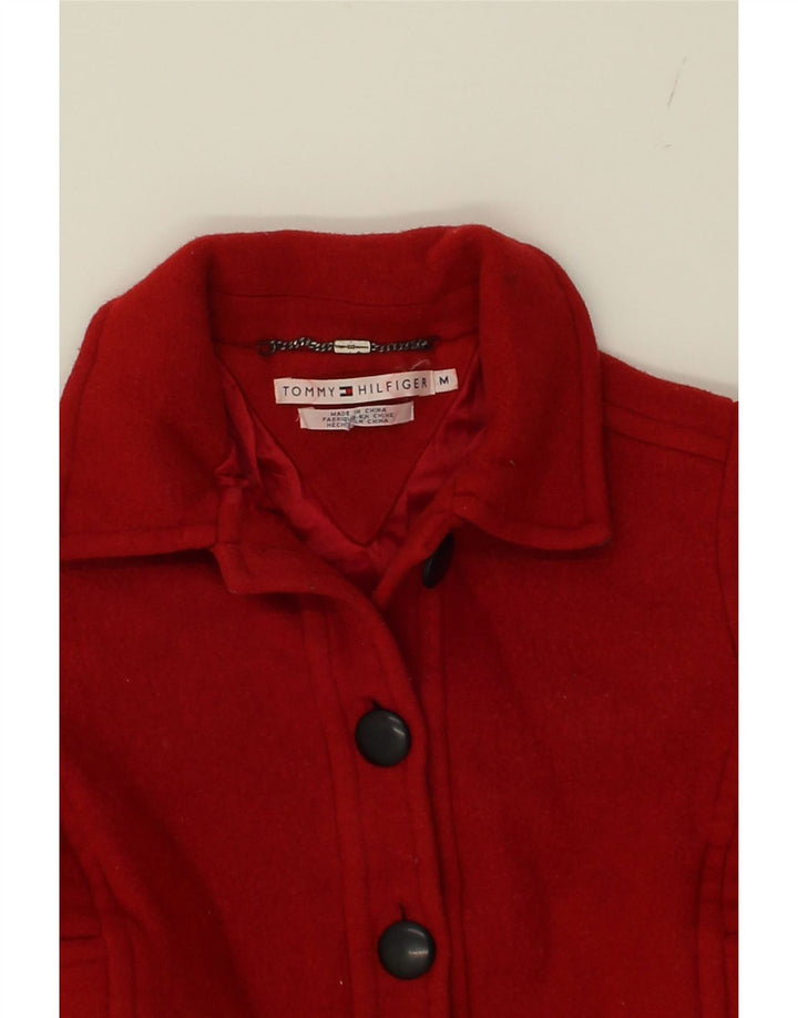 TOMMY HILFIGER Girls Overcoat 6-7 Years Medium Red Wool Vintage Tommy Hilfiger and Second-Hand Tommy Hilfiger from Messina Hembry 