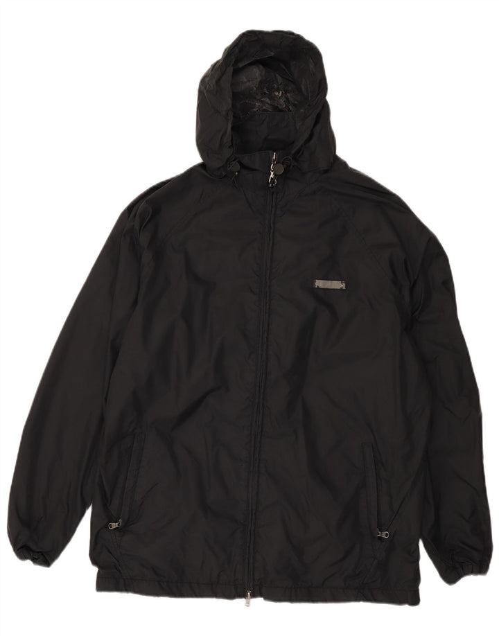 Champion Herren-Regenjacke mit Kapuze, UK 36, Größe S, Schwarz, Polyamid