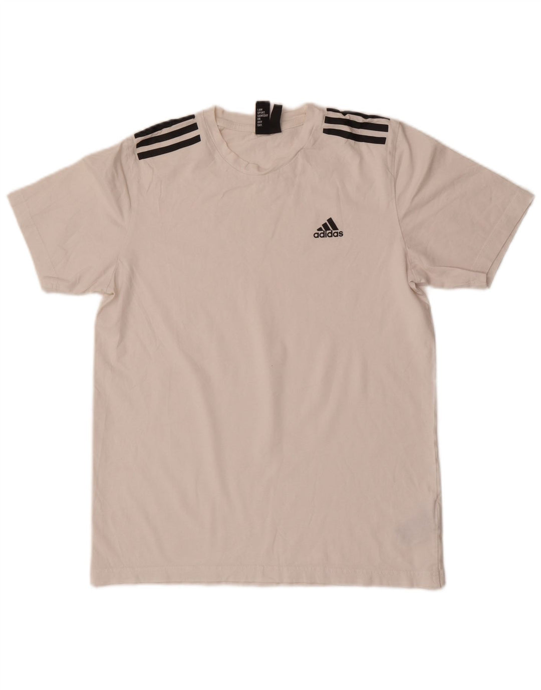 Adidas Herren T-Shirt Top Small Weiß Baumwolle