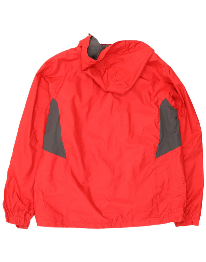 Eddie Bauer Herren-Windbreaker-Jacke 2XL, rotes Farbblock-Polyester