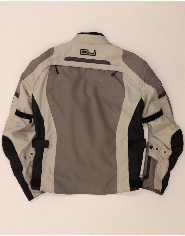 OJ Atmosfere Herren Bomberjacke mit Grafik, UK 40, Größe L, Grau, Farbblock