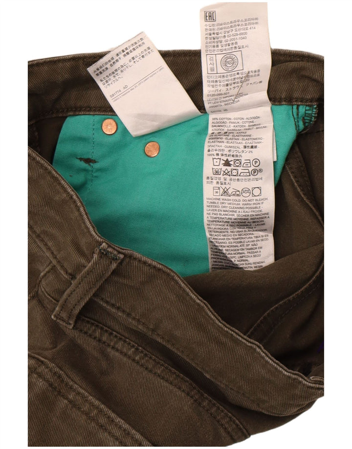 Levi's Herren 511 Slim Jeans W28 L26 Grüne Baumwolle