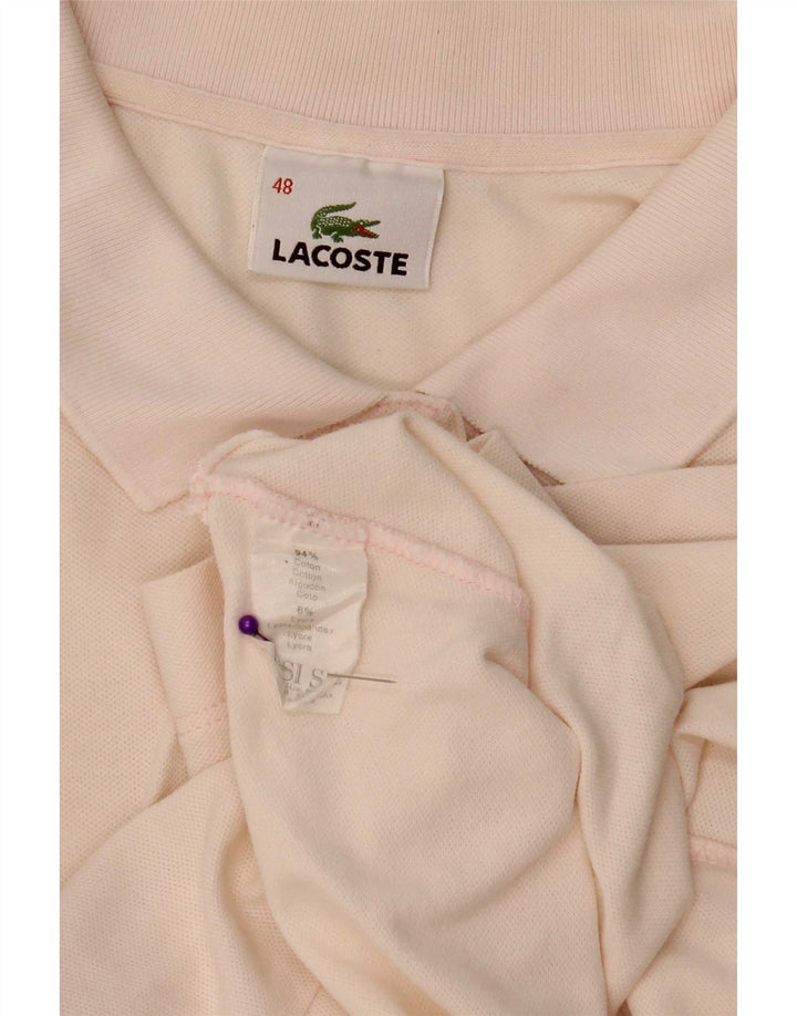 Lacoste Damen Poloshirt Größe 48 XL Rosa Baumwolle