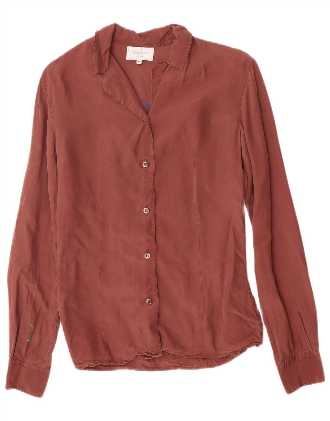 Trussardi Damen Hemd IT 42 Mittelbraun
