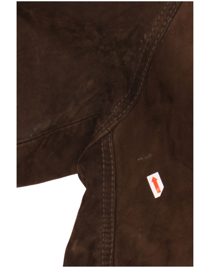 Vintage Herren Lederjacke IT 48 Mittelbraunes Leder