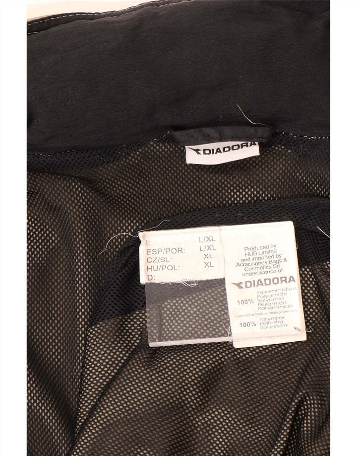Diadora Herren-Regenjacke mit Kapuze, UK 40, Größe L, Khaki, Polyamid