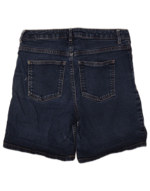 Marks & Spencer Damen Jeansshorts UK 8 Small W28 Blaue Baumwolle