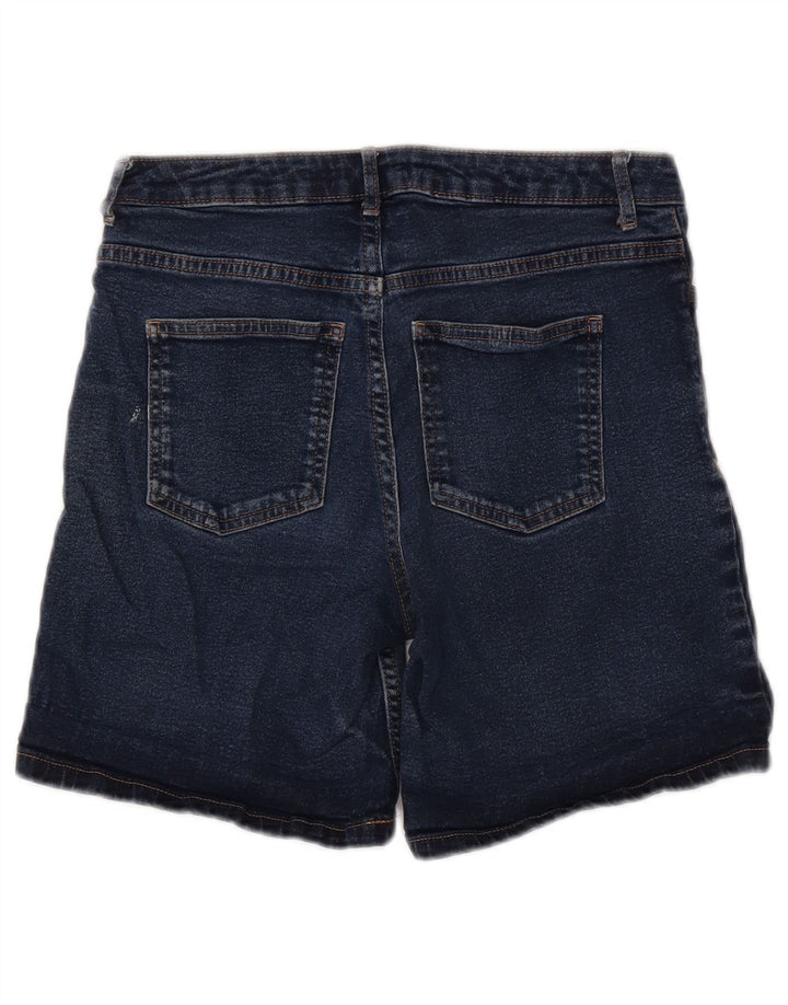 Marks & Spencer Damen Jeansshorts UK 8 Small W28 Blaue Baumwolle
