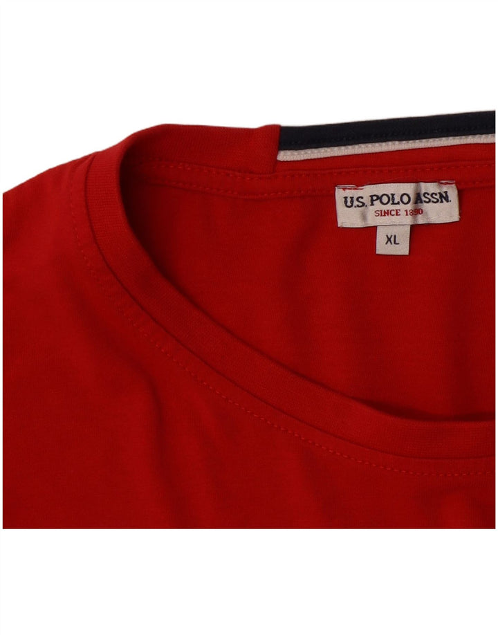 U.S. POLO ASSN. Mens Top Long Sleeve XL Red Cotton