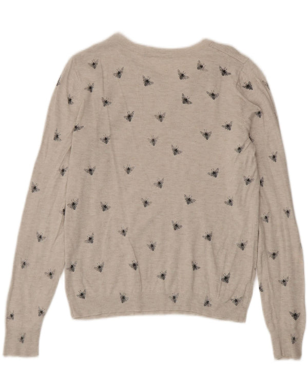 Marks & Spencer Damen-Pullover mit U-Boot-Ausschnitt, Gr. 8, Grau
