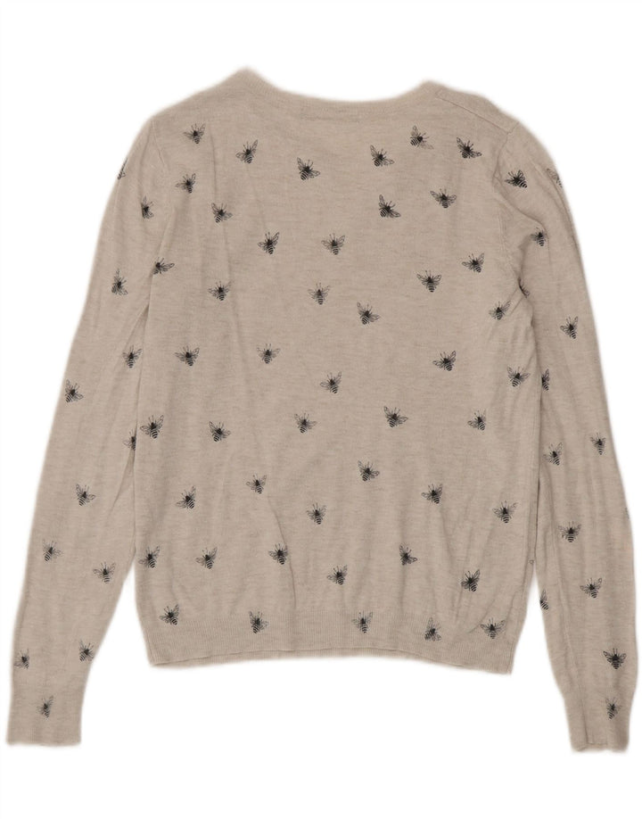 Marks & Spencer Damen-Pullover mit U-Boot-Ausschnitt, Gr. 8, Grau