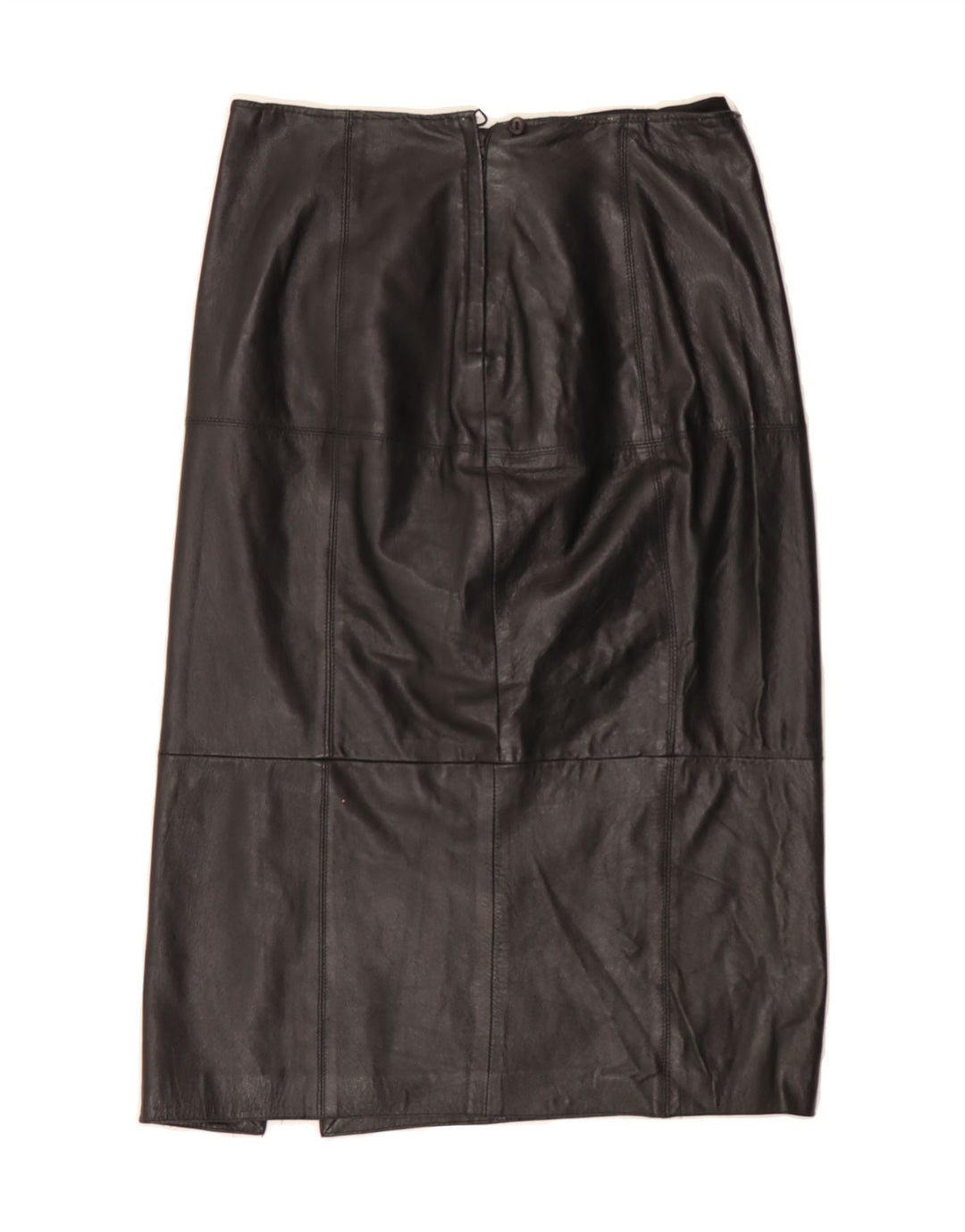 VINTAGE Womens Leather Skirt W28 Medium  Black Vintage Vintage and Second-Hand Vintage from Messina Hembry 