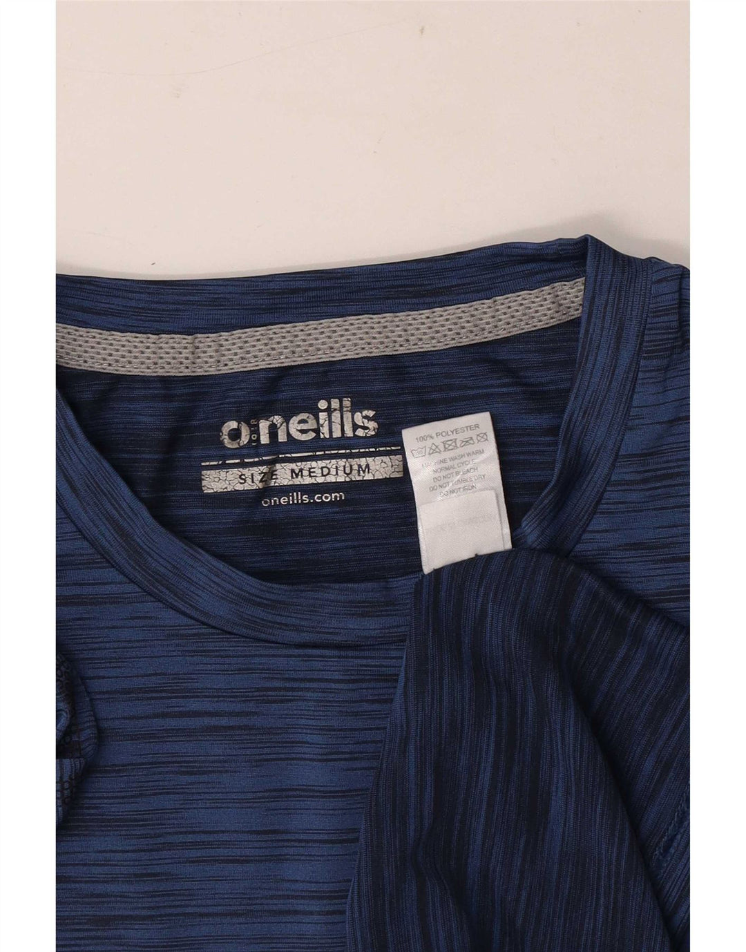 O'Neill Herren-T-Shirt-Oberteil aus mittelblau meliertem Polyester
