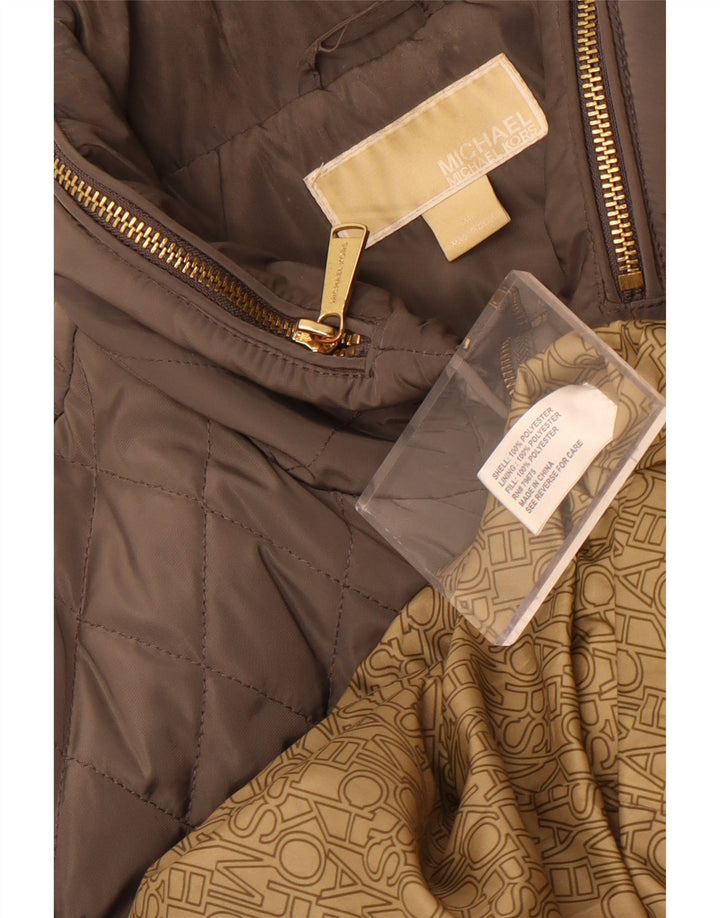 Michael Kors Damen Steppjacke UK 18 XL Braun Polyester