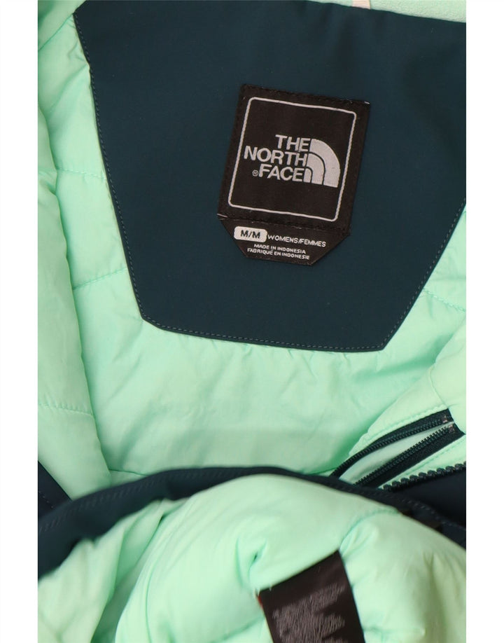 The North Face Wattierte Damenjacke mit Kapuze UK 14 Medium Marineblau Polyester